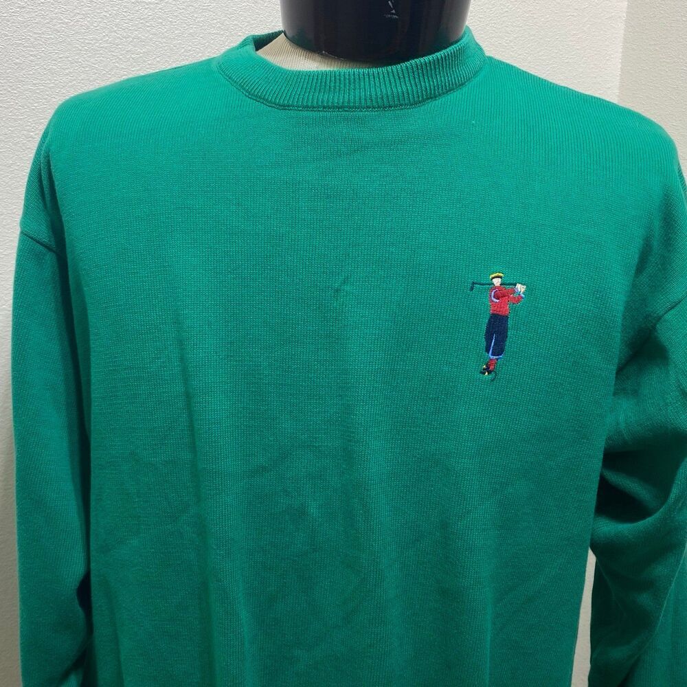 Cotton Traders Green Golf Pullover Sweater
Embroidered Logo Men's Size Large - Picture 2 of 6